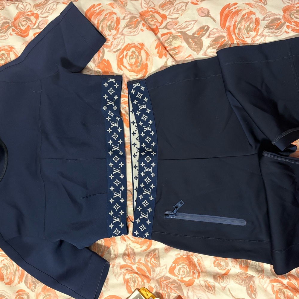 Louis Vuitton Blue Blazer with Modern Design